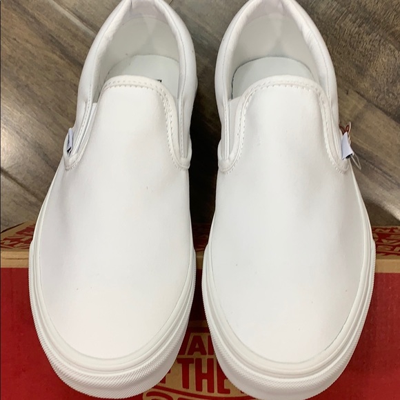VANS CLASSIC SLIP ON TRUE WHITE men’s - Picture 4 of 16